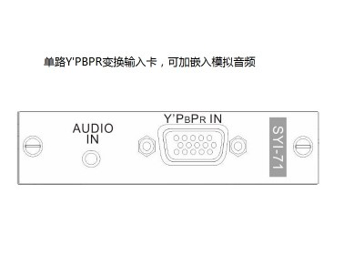 YPBPR单路输入卡&模拟音频